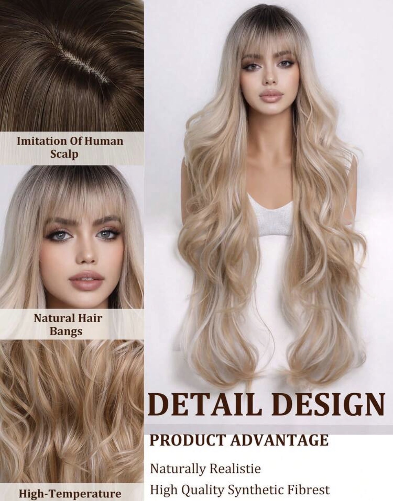 کلاهگیس فرق پوستی ژینا
